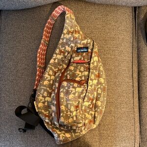 KAVU Wild Woods Print Rope Sling Bag